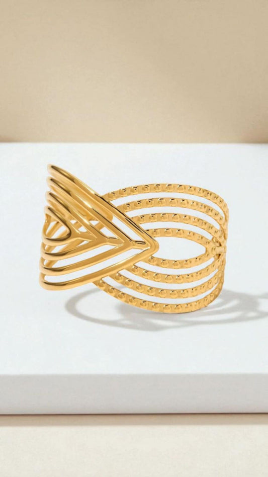 Bracelet acier inoxydable 304, plaqué or