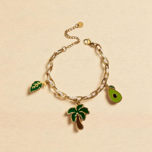 Bracelet breloque acier inoxydable