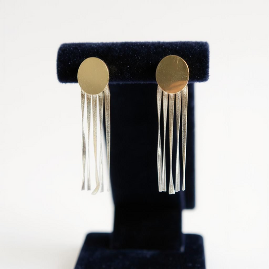 Boucle d'oreille pendante acier inoxydables