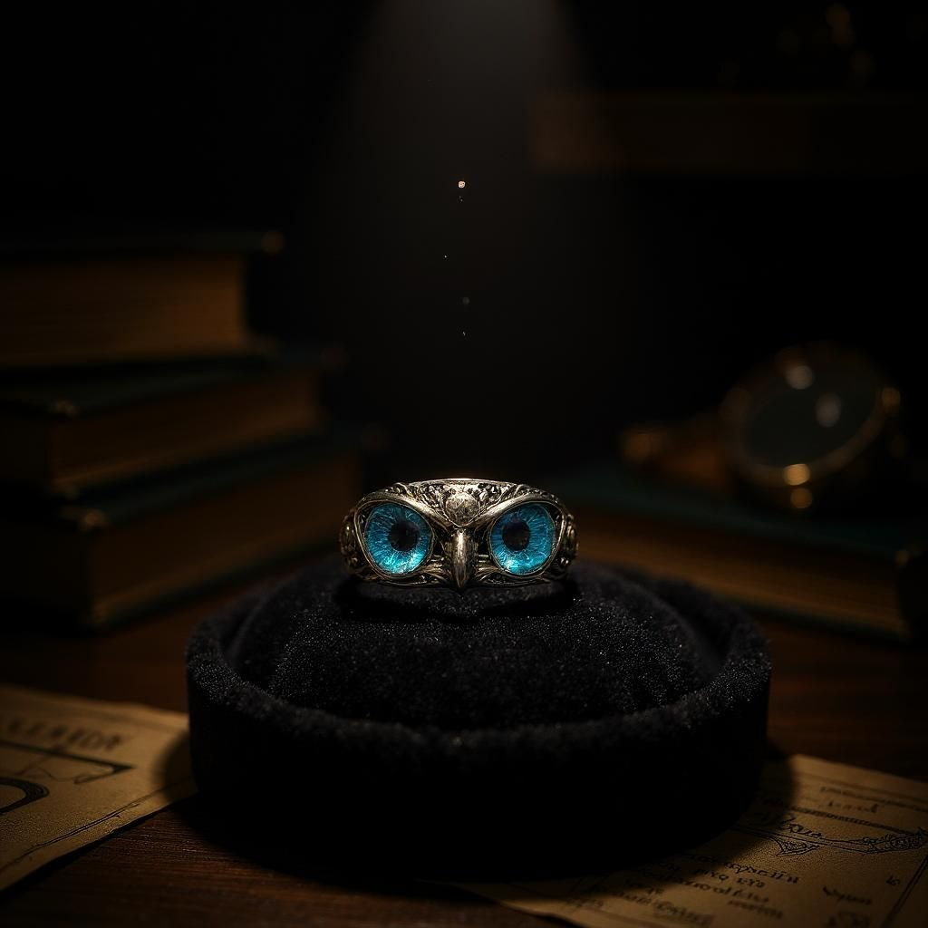 bague a tête de chouette