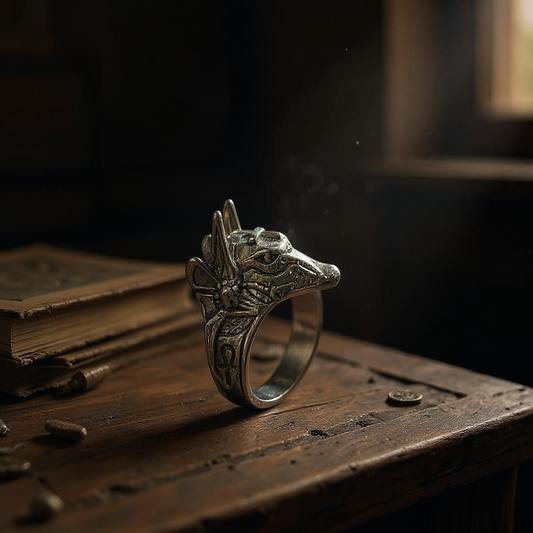 Bague tête de loup