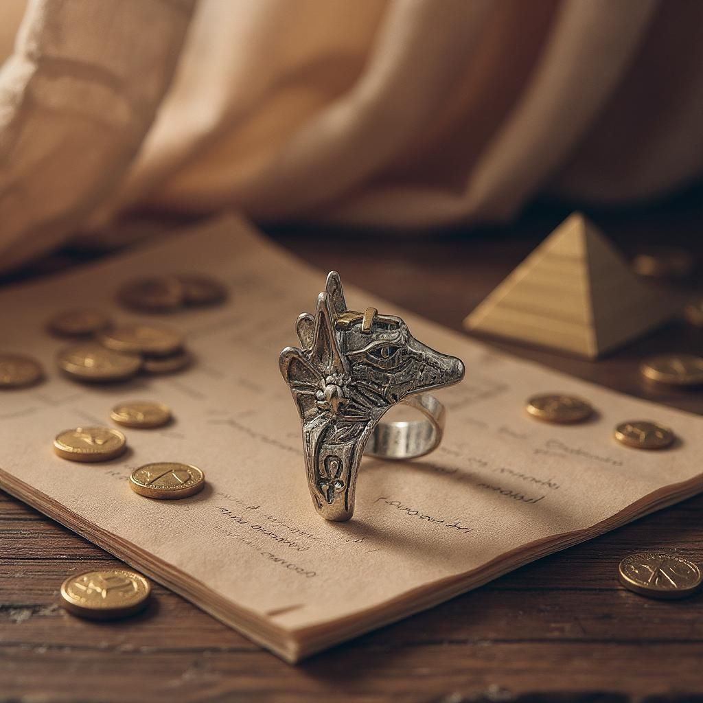 Bague tête de loup